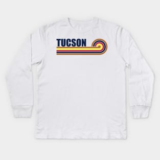 Tucson Arizona horizontal sunset Kids Long Sleeve T-Shirt